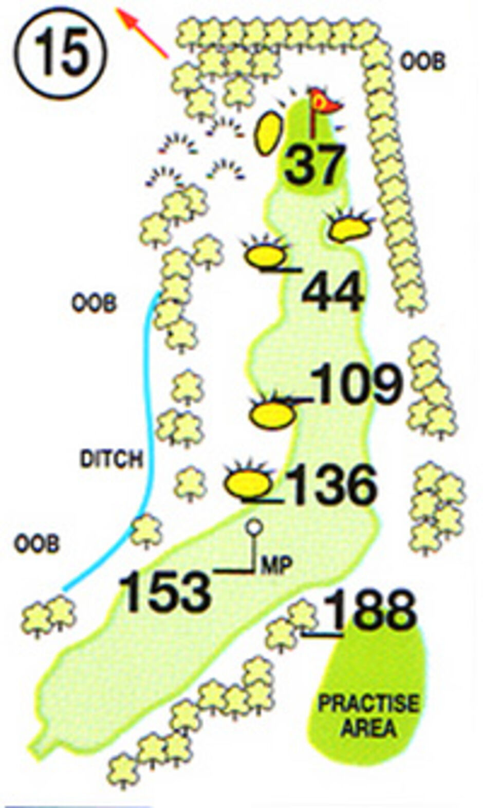 Hole 15 Map