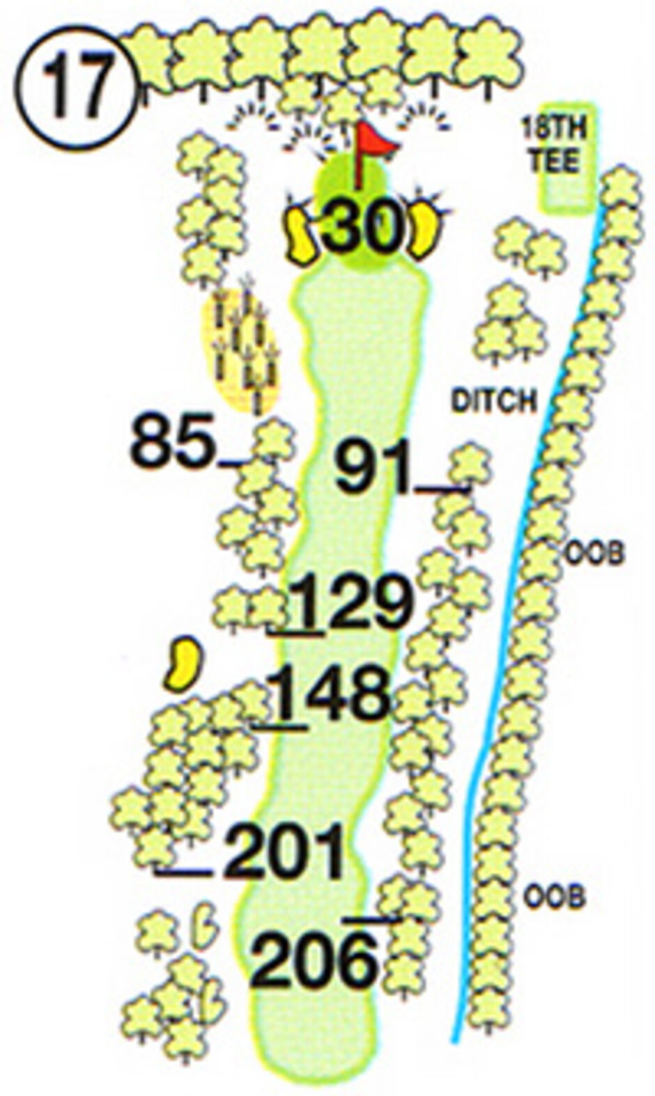 Hole 17 Map