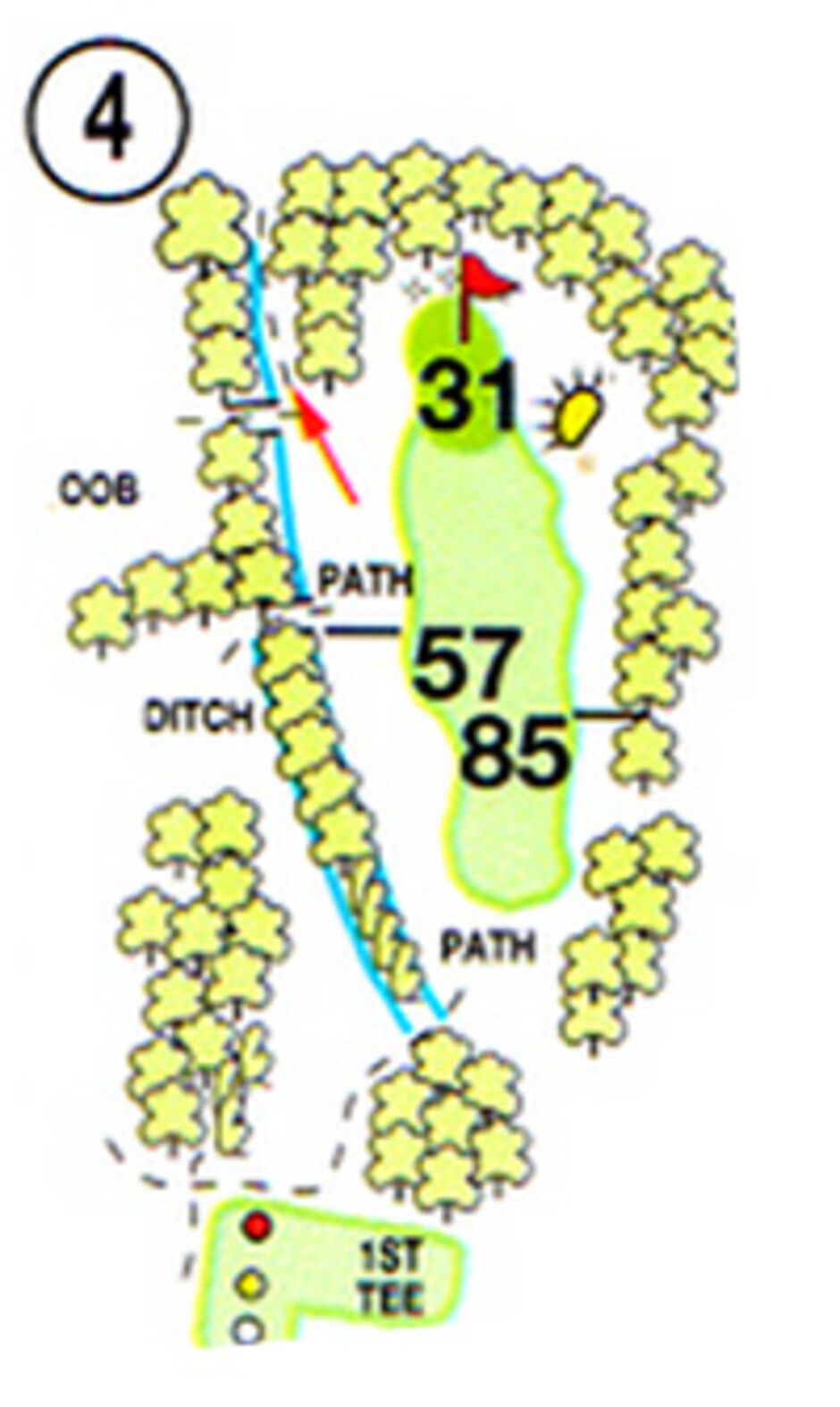 Hole 4 Map